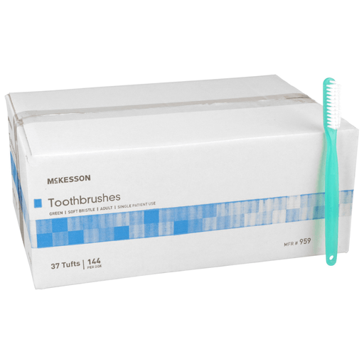 McKesson Soft Bristle Straight Toothbrush | Quantity - 1x BX