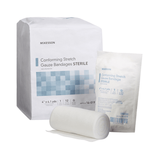 McKesson Sterile Conforming Bandage, 4 Inch x 4-1/10 Yard | Quantity - 1x BG