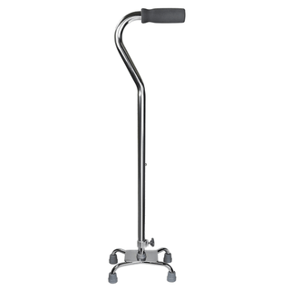McKesson Offset Quad Cane, Chrome | Quantity - 1x CS