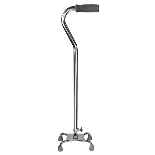 McKesson Offset Quad Cane, Chrome | Quantity - 1x CS