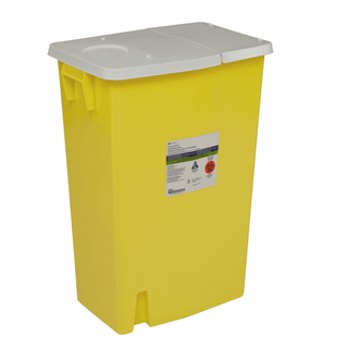 SharpSafety™ Chemotherapy Waste Container, 18 Gallon, 26 x 18¼ x 12¾ Inch | Quantity - 1x EA