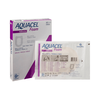 Aquacel® Silicone Adhesive with Border Silicone Foam Dressing, 5½ x 8 Inch | Quantity - 1x BX
