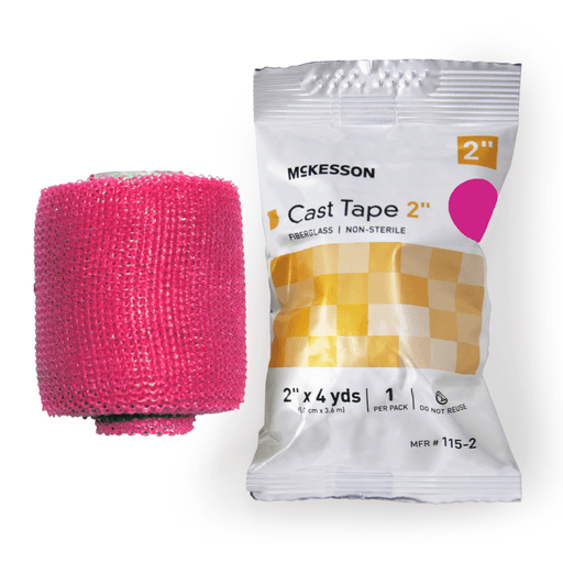 McKesson Pink Cast Tape, 2 Inch x 4 Yard | Quantity - 1x BX