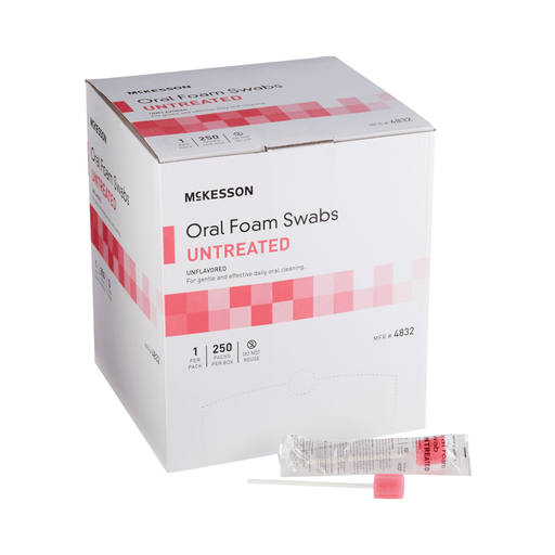 McKesson Oral Swabstick, Foam Tip, Untreated | Quantity - 1x CS