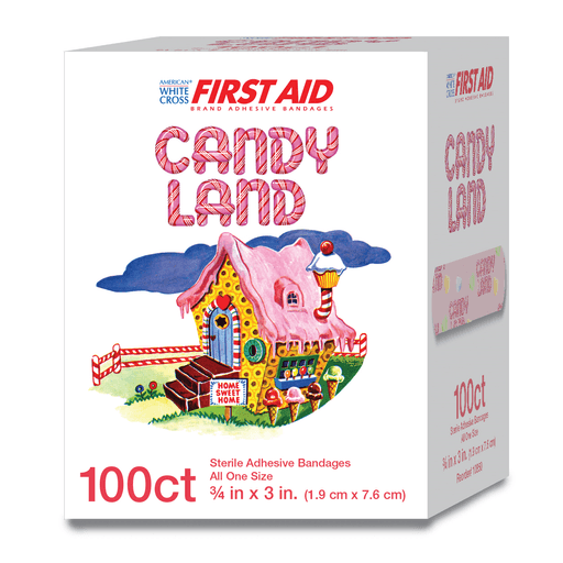 BANDAGE, ADHSV CANDY LAND 3/4X3" (100/BX 12BX/CS) | Quantity - 1x CS