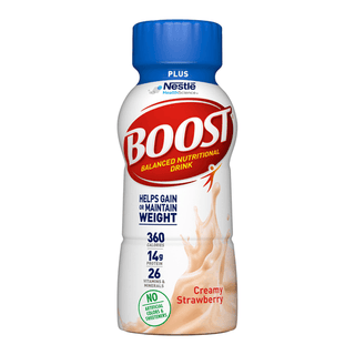 Boost® Plus Strawberry Balanced Nutritional Drink, 8-ounce bottle | Quantity - 1x CS