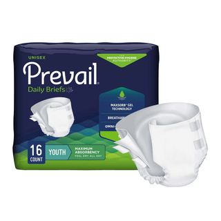Prevail® Maximum Incontinence Brief, Extra Small (Youth) | Quantity - 1x CS