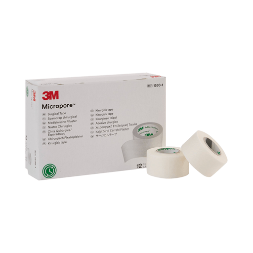 3M™ Micropore™ Paper Medical Tape, 1 Inch x 10 Yard, White | Quantity - 1x BX