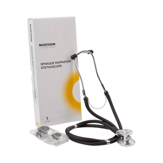 McKesson Lumeon Sprague Rappaport Stethoscope Double Lumen Black 641BKGM | Quantity - 1x EA
