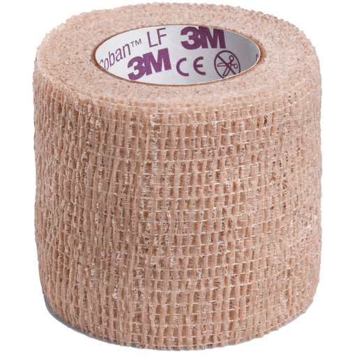 3M™ Coban™ LF Self-adherent Closure Cohesive Bandage, 2 Inch x 5 Yard, Tan | Quantity - 1x CS