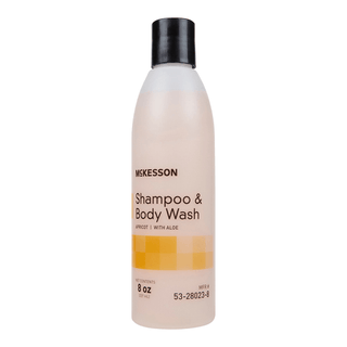 McKesson Shampoo and Body Wash, Apricot Scent, 8 oz. Squeeze Bottle | Quantity - 1x EA