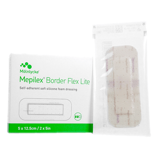 Mepilex® Border Flex Lite Silicone Foam Dressing, 2 x 5 Inch | Quantity - 1x CS