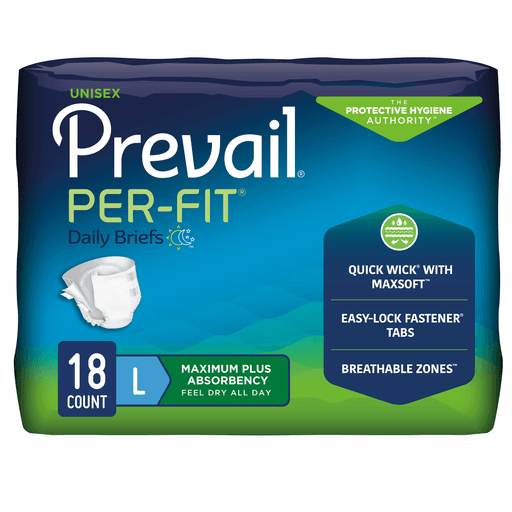 Prevail® Per-Fit® Maximum Incontinence Brief, Large | Quantity - 1x PK