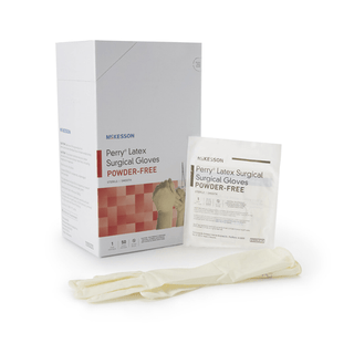 McKesson Perry® Performance Plus Surgical Glove, Size 6.5, Cream | Quantity - 1x CS