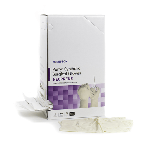 McKesson Perry® Polychloroprene Surgical Glove, Size 8, Cream | Quantity - 1x CS