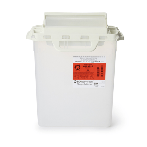Recycleen™ Multi-purpose Sharps Container, 15-3/4 x 13-1/2 x 6 Inch, 3 Gallon | Quantity - 1x CS