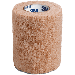 3M™ Coban™ Self-adherent Closure Cohesive Bandage, 3 Inch x 5 Yard, Tan | Quantity - 1x CS