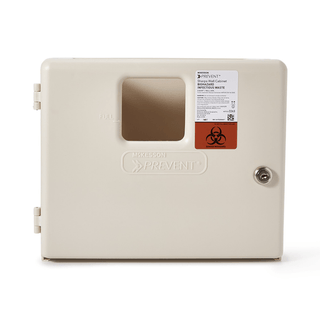 McKesson Prevent® Sharps Collector Wall Cabinet, 12¼ x 4¾ x 10 Inch | Quantity - 1x EA