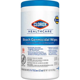 Clorox Healthcare® Bleach Germicidal Wipes, Canister, 150 ct. | Quantity - 1x CS