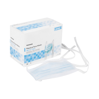 McKesson Classic Style Surgical Mask, Blue | Quantity - 1x CS