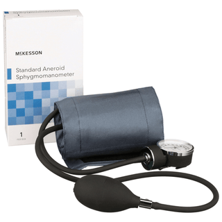 McKesson Aneroid Sphygmomanometer with Cuff, 2-Tube, Pocket-Size, Medium Cuff | Quantity - 1x CS