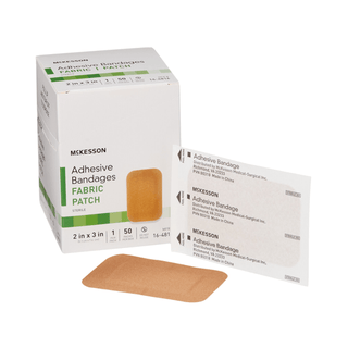 McKesson Tan Adhesive Strip, 2 x 3 Inch | Quantity - 1x BX