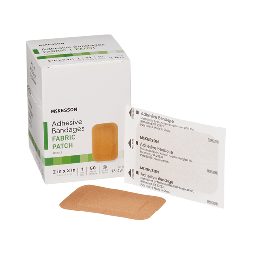 McKesson Tan Adhesive Strip, 2 x 3 Inch | Quantity - 1x BX