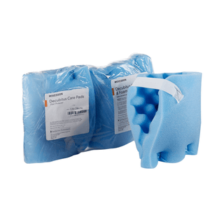 McKesson Heel Protection Pads, Convoluted Foam, Blue, Hook and Loop | Quantity - 1x PR