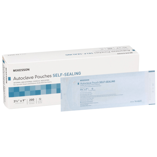 McKesson Sterilization Pouch, 3½ x 9 Inch | Quantity - 1x BX