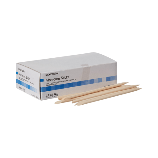 McKesson Manicure Sticks, 100% White Birch, 4.5 Inch | Quantity - 1x EA