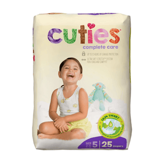 Cuties® Complete Care Diapers for Children, 27+ lbs. | Quantity - 1x PK