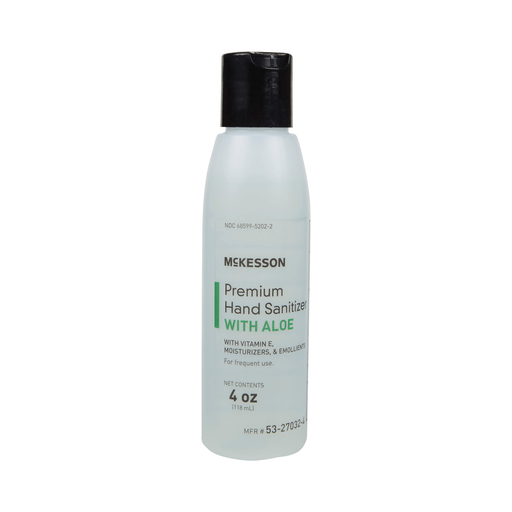 McKesson Premium Hand Sanitizer With Aloe, Ethyl Alcohol Gel, 4 oz Bottle | Quantity - 1x EA