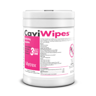 Metrex CaviWipes Surface Disinfectant Alcohol-Based Wipes Canister 6 x 6.75 Inch | Quantity - 1x CS