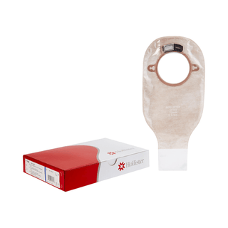 New Image™ 18164 Two-Piece Transparent Ostomy Pouch, Pre-cut to Fit 70 mm, Blue | Quantity - 1x BX