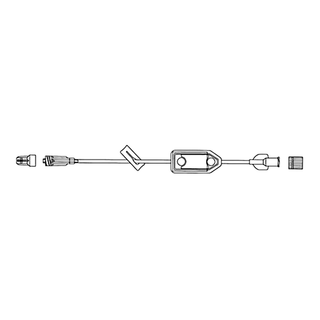 McKesson IV Extension Set, Standard Bore 10-inch Tubing, 0.2 Micron Filter | Quantity - 1x CS