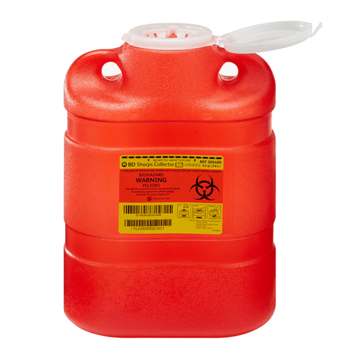 BD Sharps Container, 8.2 Quart, 13.4 x 9.4 x 5.3 Inch | Quantity - 1x EA