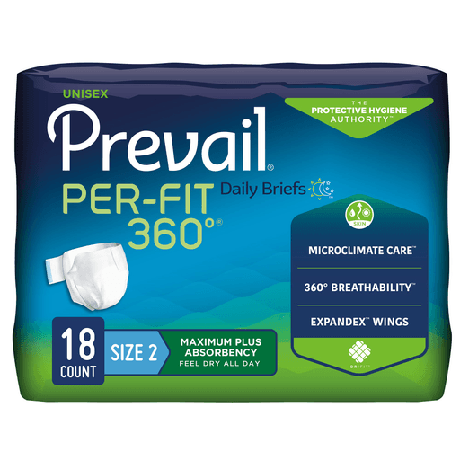 Prevail® Per-Fit 360°™ Daily Briefs, Maximum Plus, Large | Quantity - 1x CS