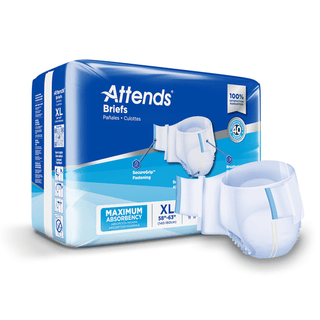 Attends® Heavy Absorbency Briefs, Extra Large | Quantity - 1x BG