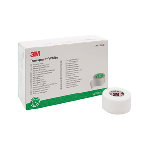 3M™ Transpore™ Plastic Medical Tape, 1 Inch x 10 Yard, White | Quantity - 1x RL