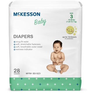 McKesson Baby Diapers, Size 3 | Quantity - 1x BG