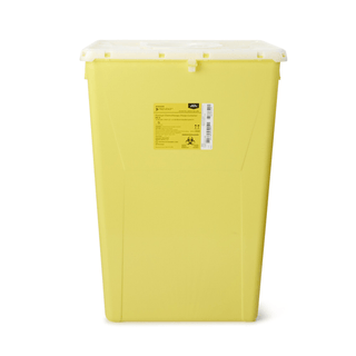 McKesson Prevent® Chemotherapy Sharps Container, 18-Gal., 24.6 x 17.3 x 13 Inch | Quantity - 1x EA