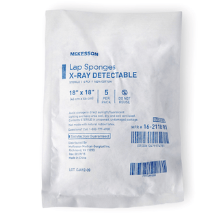 McKesson Laparotomy Sponge, 18 x 18 Inch | Quantity - 1x PK