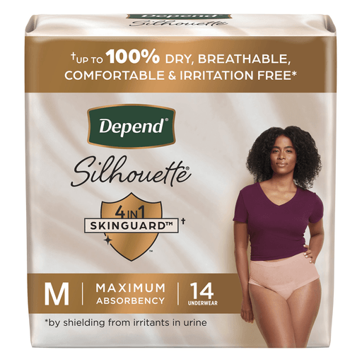 Depend® Silhouette® Maximum Absorbency Underwear, Medium | Quantity - 1x CS