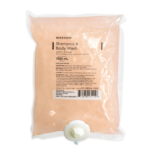 McKesson Shampoo and Body Wash, 1000 mL Dispenser Refill Bag | Quantity - 1x EA