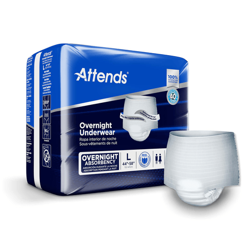 Attends® Overnight Underwear with Extended Wear Protection, Large | Quantity - 1x BG