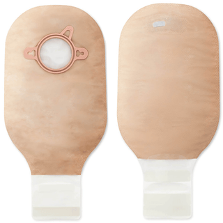 New Image™ 2-Piece Beige Colostomy Pouch, Pre-cut to Fit 44 mm, Green Match | Quantity - 1x BX
