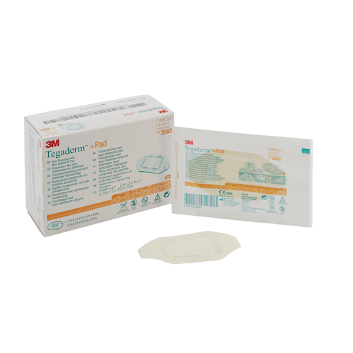 3M™ Tegaderm™ Film Dressing with Pad, 2 x 2-3/4 Inch | Quantity - 1x BX