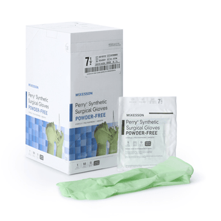 McKesson Perry® Performance Plus Polyisoprene Surgical Glove, Size 7.5, Green | Quantity - 1x PR