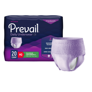 Prevail® for Women Daily Maximum Absorbent Underwear, Medium | Quantity - 1x BG