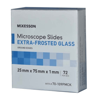 McKesson Glass Microscope Slide, 25 x 75 x 1 mm | Quantity - 1x BX